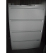 4 Drawer Lateral File Cabinet, Grey, Hanging, Locking